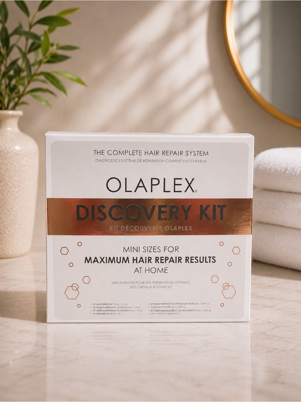 OLAPLEX Discovery Kit Hair Repair Set + No.7 Oil Full Size 8pc